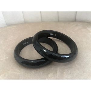 FURLA Black Bangle Bracelets